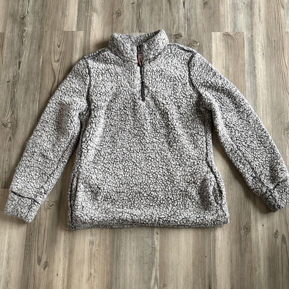 Original Weatherproof Vintage Gray Fleece Sherpa Jacket  Size Medium - Picture 1 of 9